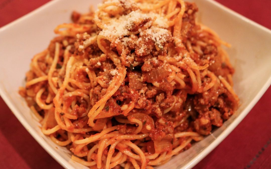 Pasta with Simply Homemade Meat Sauce